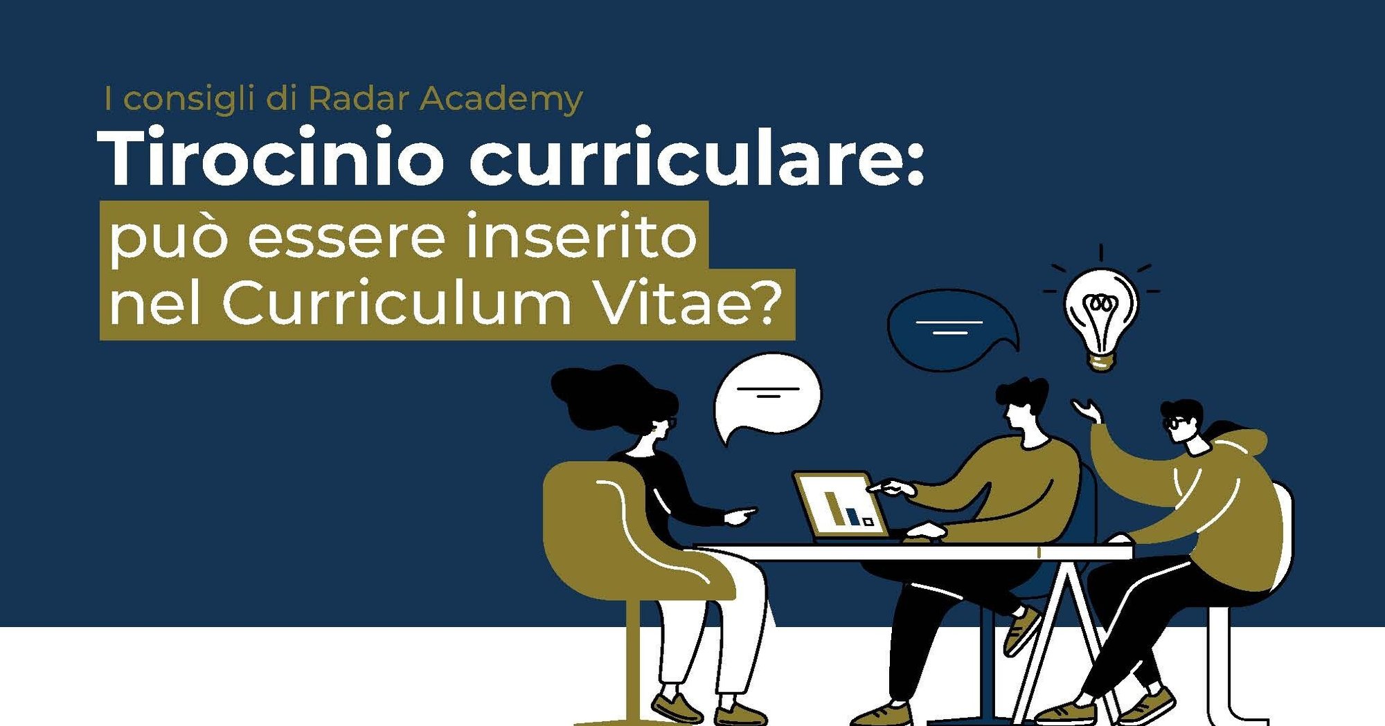 Il tirocinio curriculare si può inserire nel Curriculum Vitae